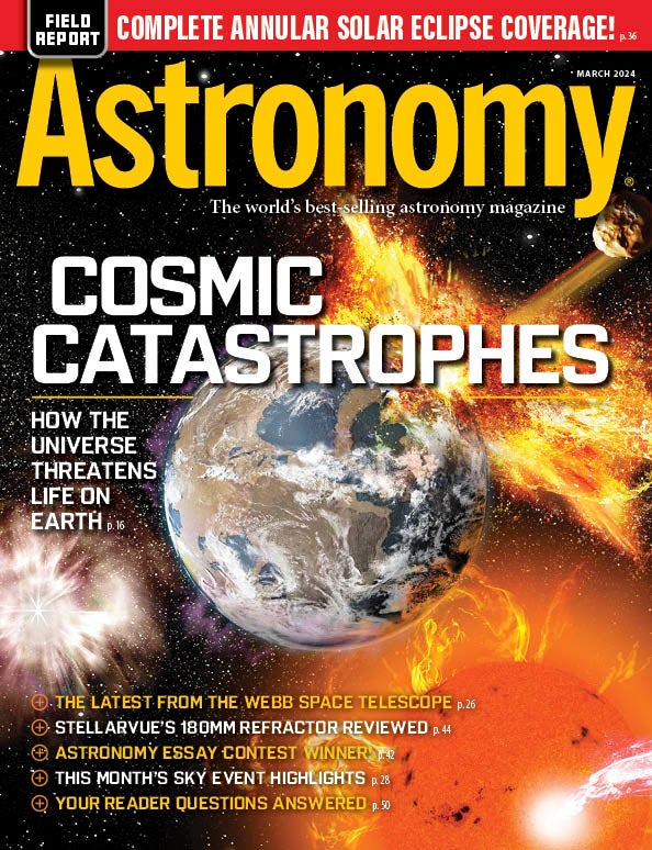 March 2024 cover of Astronomy magazine