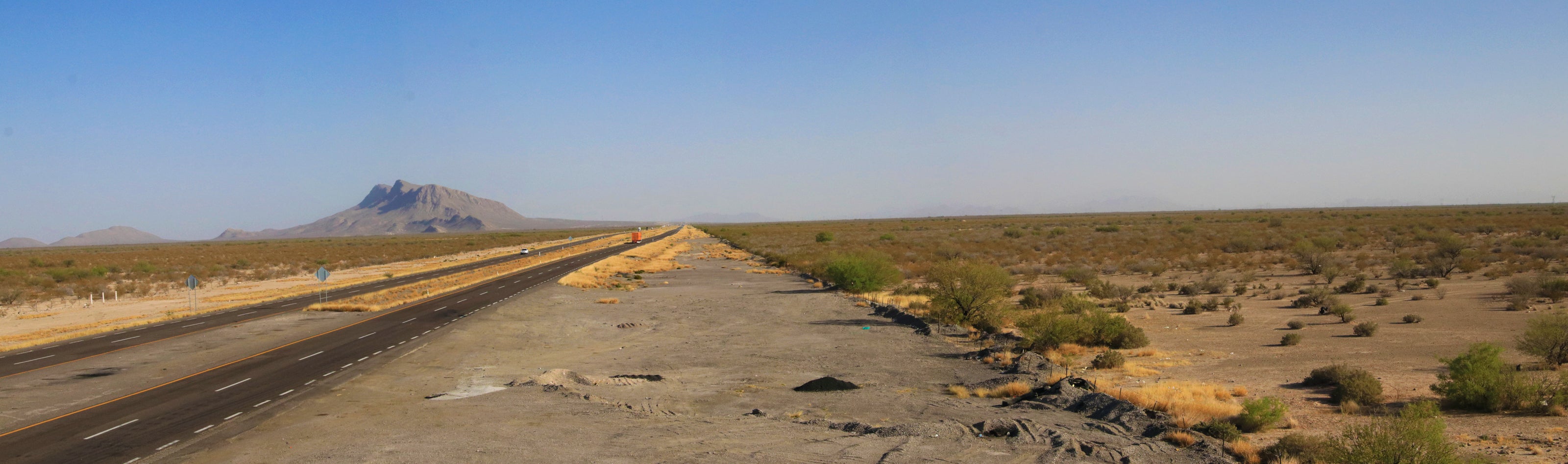 The terrain north of Torreón, about 43 miles (70 km) inside the eclipse track, is shown here two years before the eclipse — on April 8, 2022.