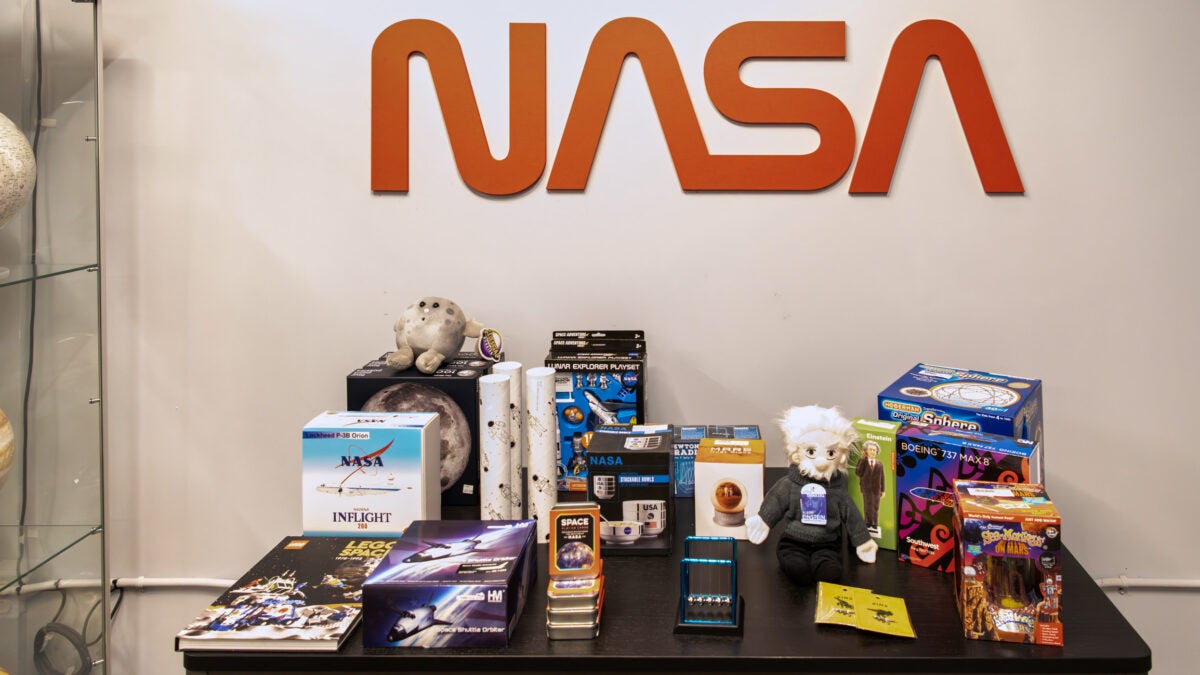 Table of space-themed goodies