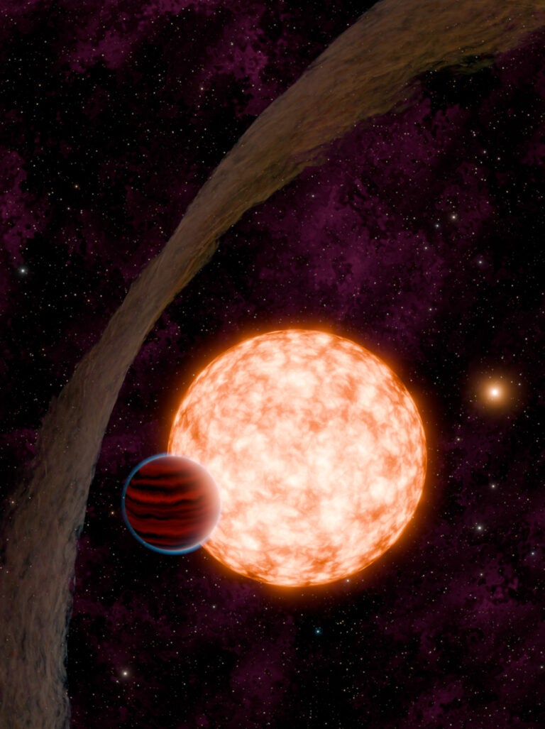 Artist's concept of IRAS 04125+2902 system