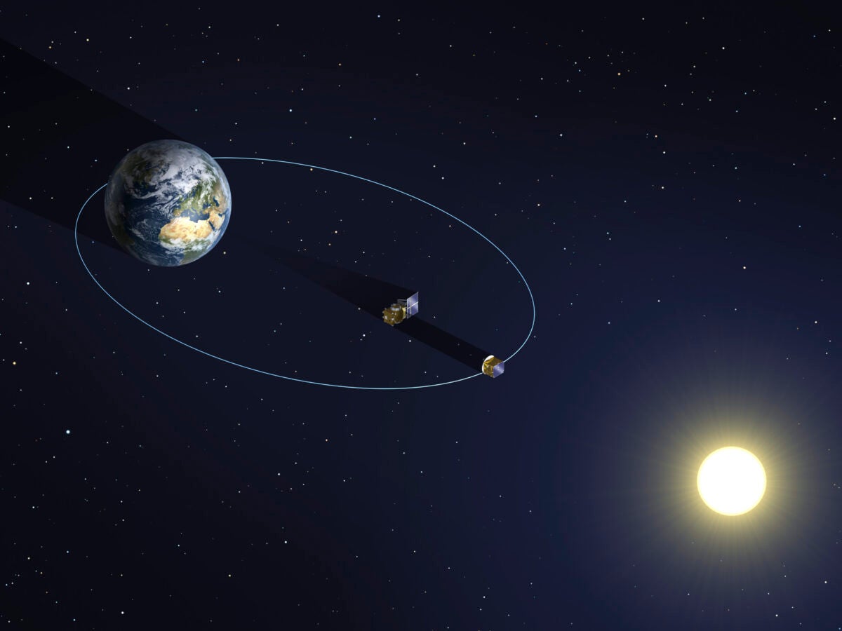 Artist's concept of Proba-3 orbit