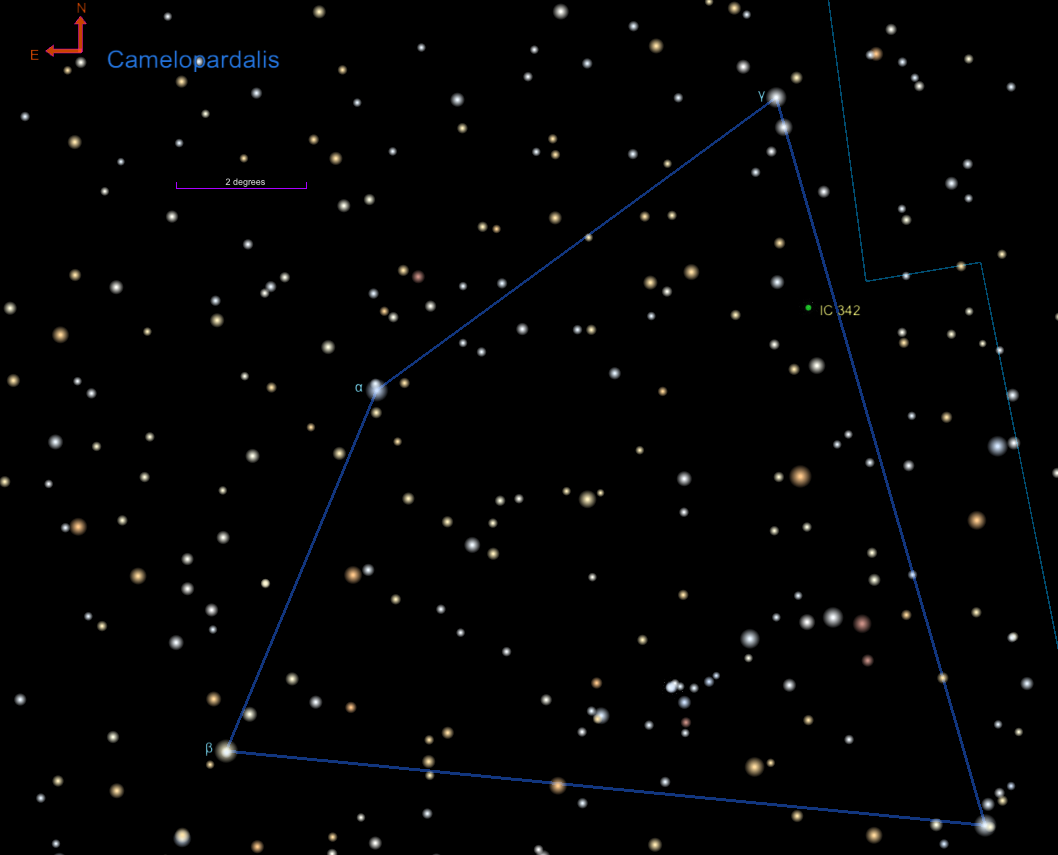 Finder chart for IC 342