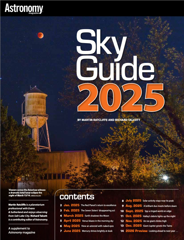 Astronomy magazine Sky Guide 2025 cover